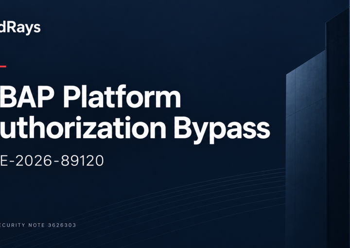 SAP Note 3626303: ABAP Authorization Regression (CVE-2026-89120) — RedRays