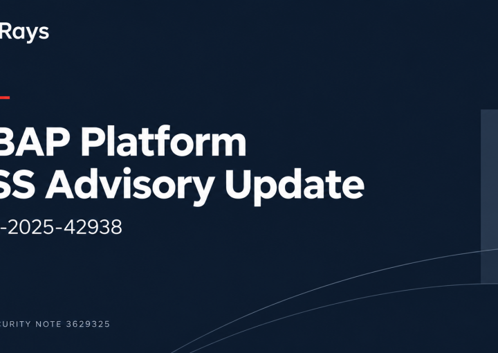 SAP Note 3629325: October XSS Revision (CVE-2025-42938) — RedRays