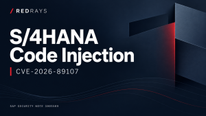 SAP Note 3805589: S/4HANA Code Injection (CVE-2026-89107) — RedRays
