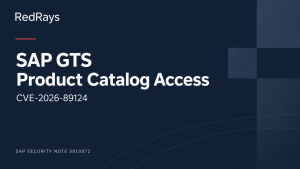 SAP Note 3810872: GTS Product Catalog Authorization (CVE-2026-89124) — RedRays