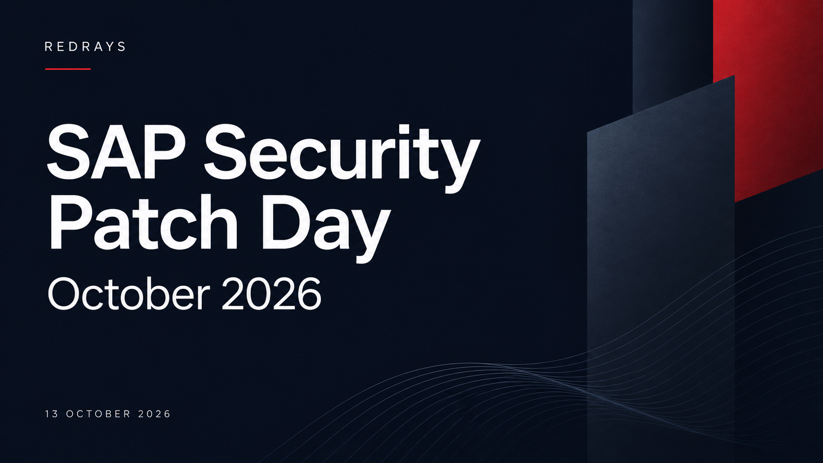 SAP Security Patch Day October 2026 — RedRays